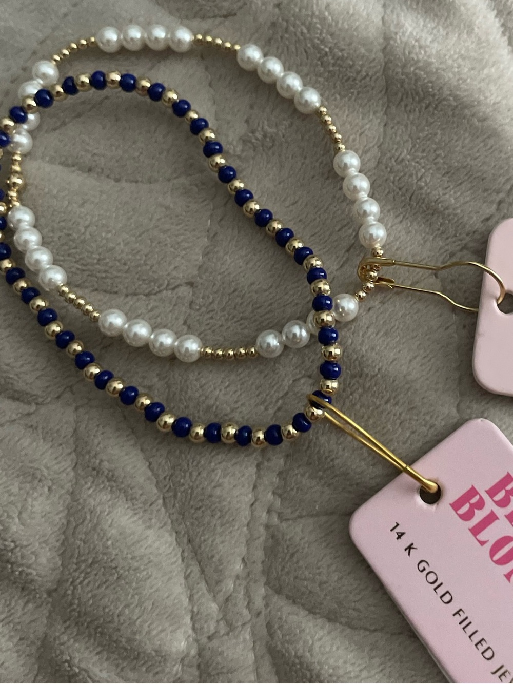 Two Beaded Blondes Gold Bracelets NWT